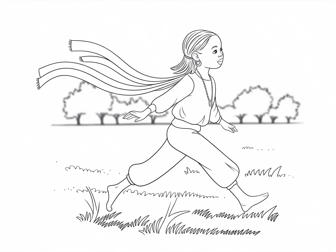 Joyful Leap Through the Countryside
