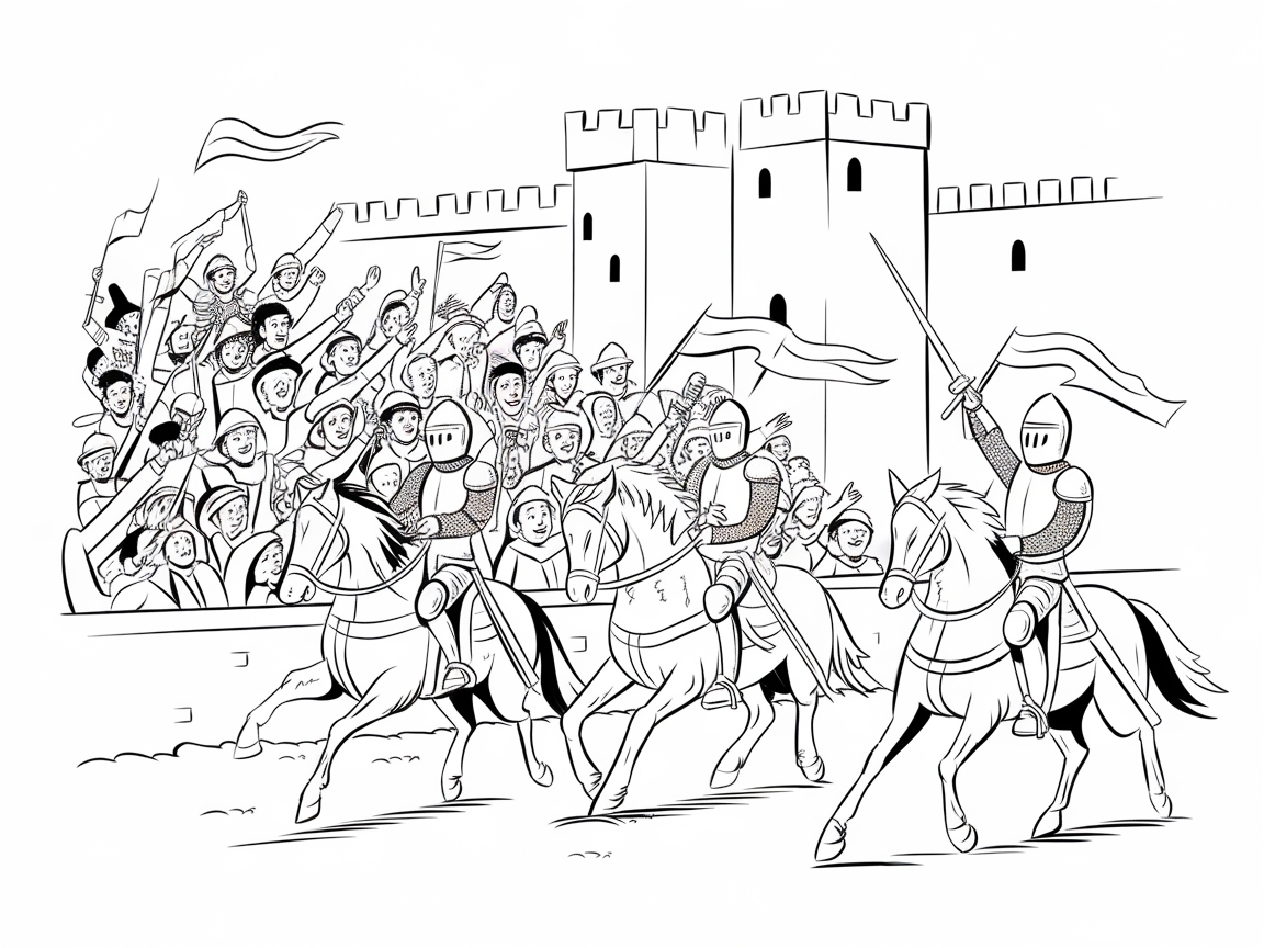 Join the Joust with This Dynamic Knights Scene