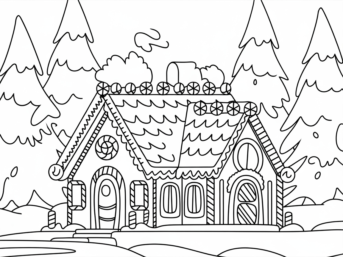 Create a Festive Wonderland with This Gingerbread House