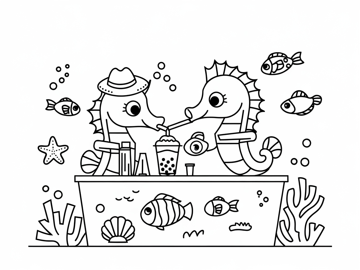 Sip Away with These Seahorse Boba Buddies