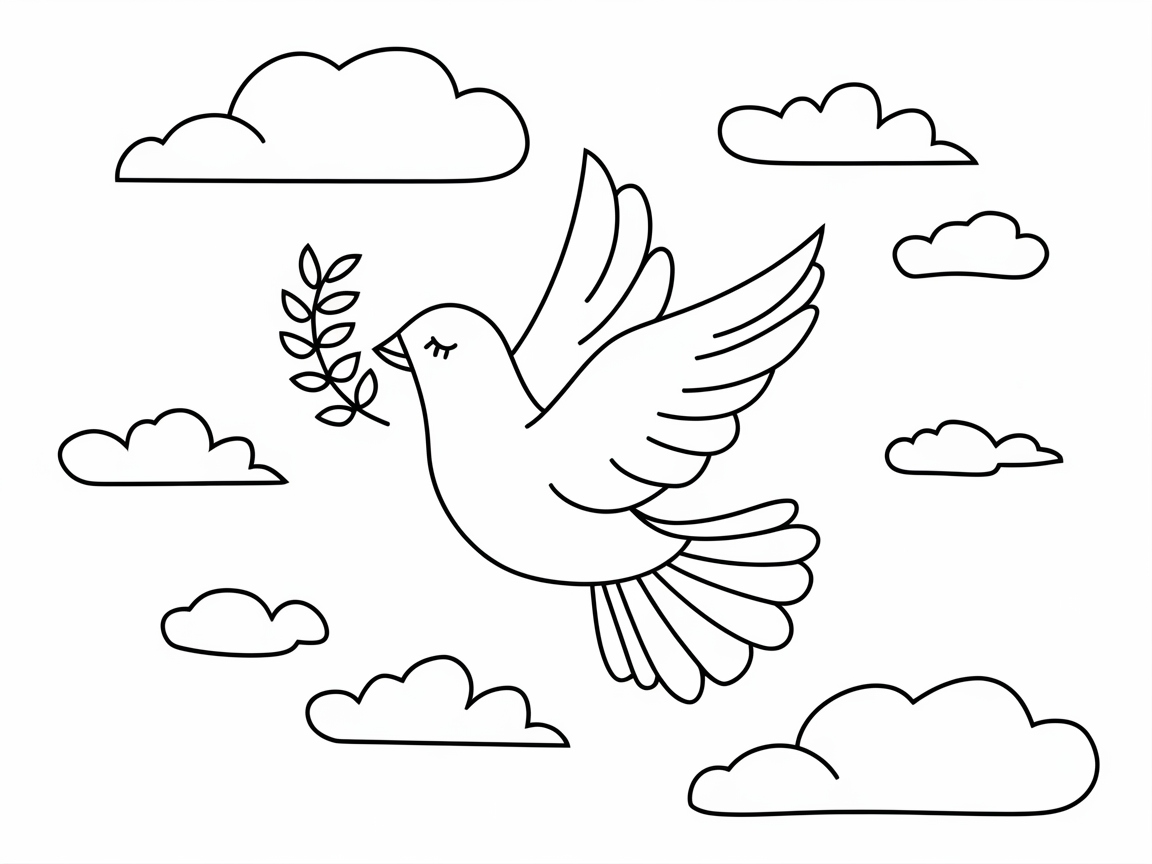 Find Peace with This Soaring Dove Design