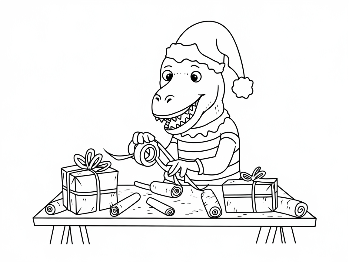 Wrap Up the Holidays with This Gift-Wrapping T-Rex