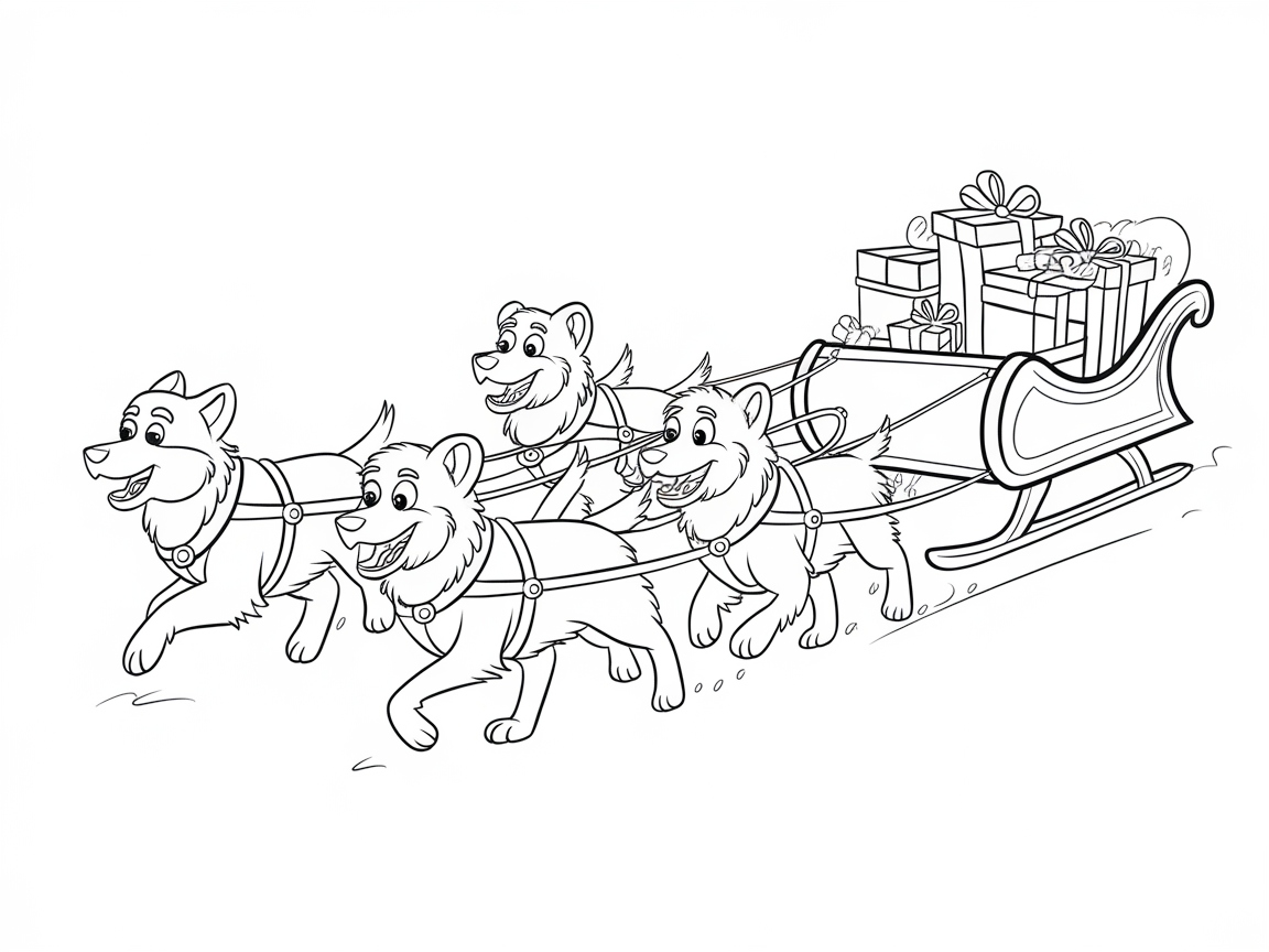 Race into the Holidays with These Sledding Pups