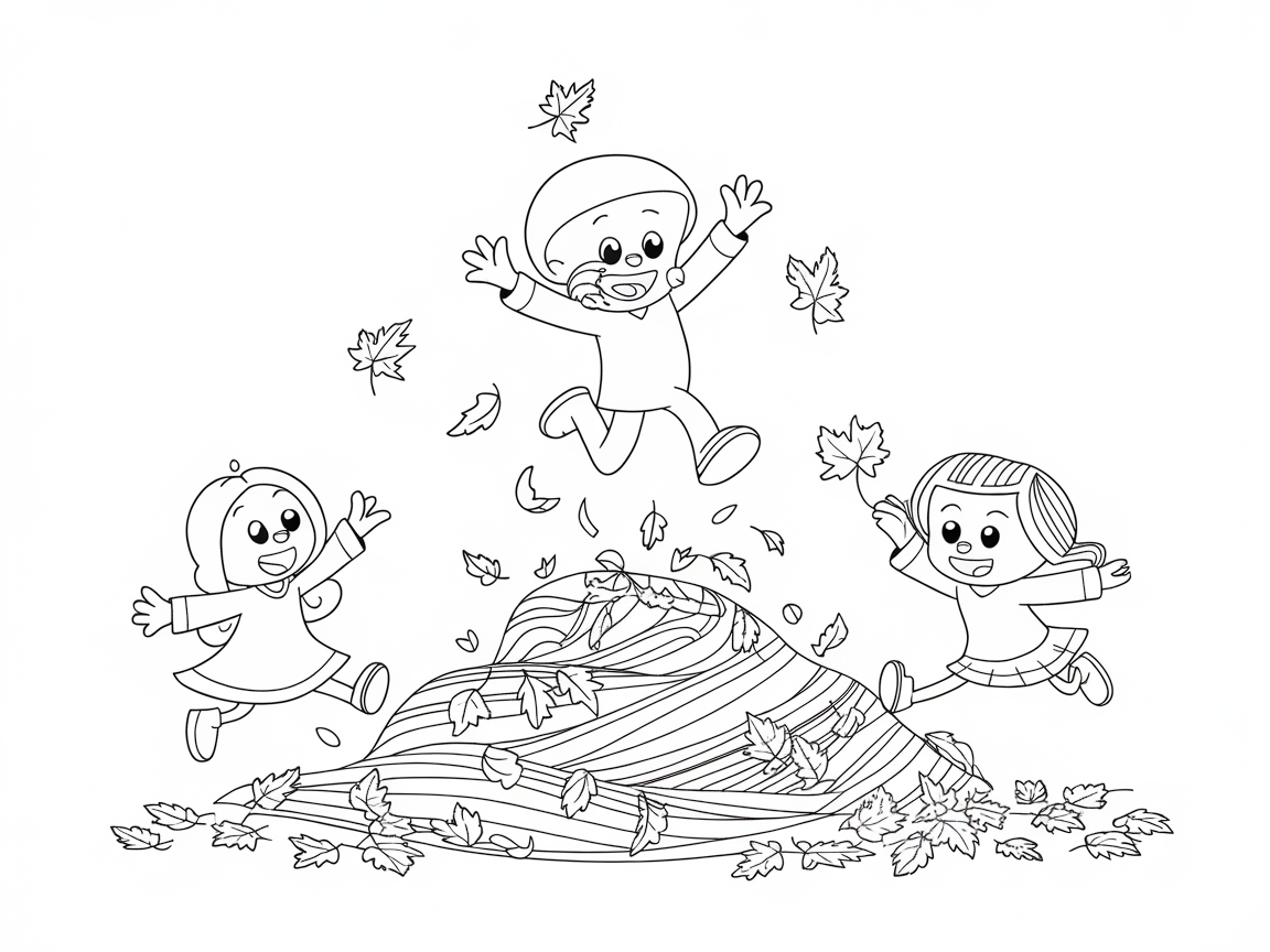 Jump into Autumn Fun with Leaf Pile Playtime