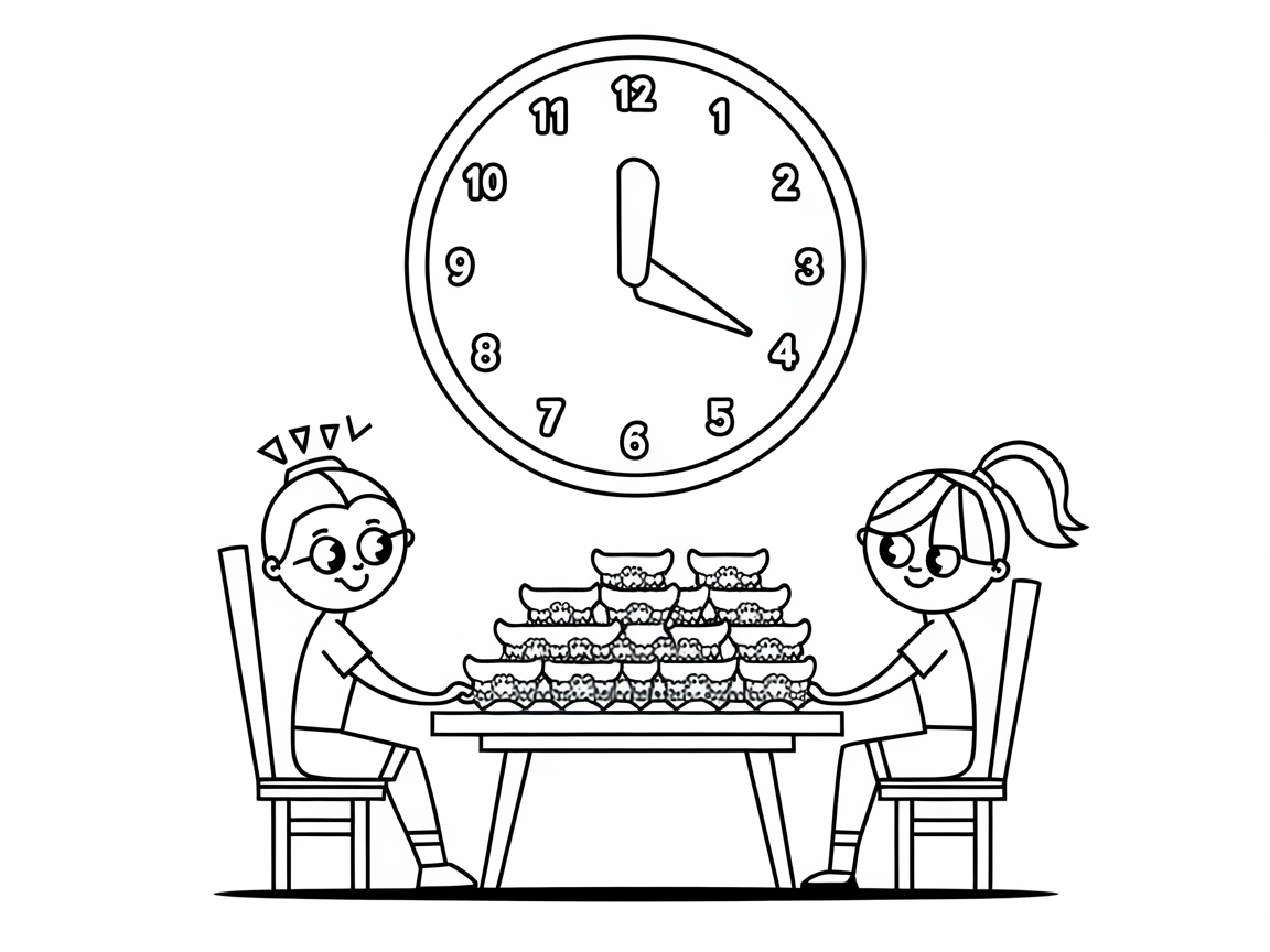 Join the Wing-Eating Challenge Coloring Page