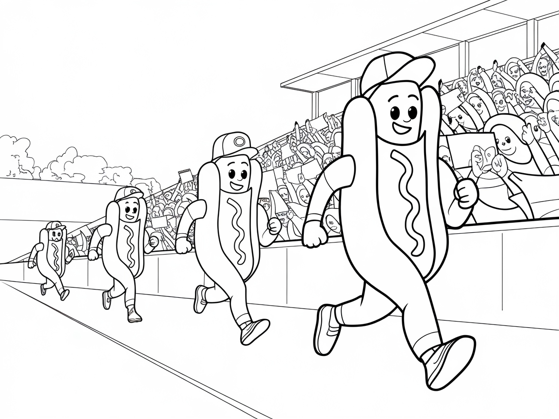 Race to Finish with These Competitive Hot Dogs