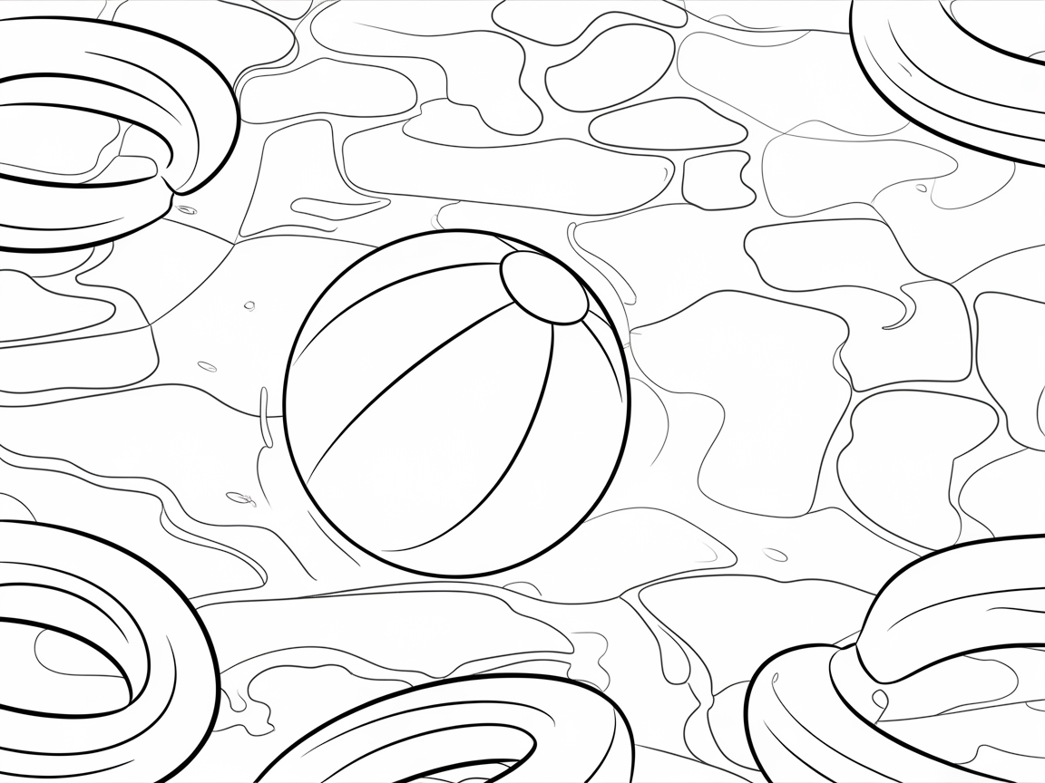 Dive Into This Floating Fun with Pool Rings and Beach Ball