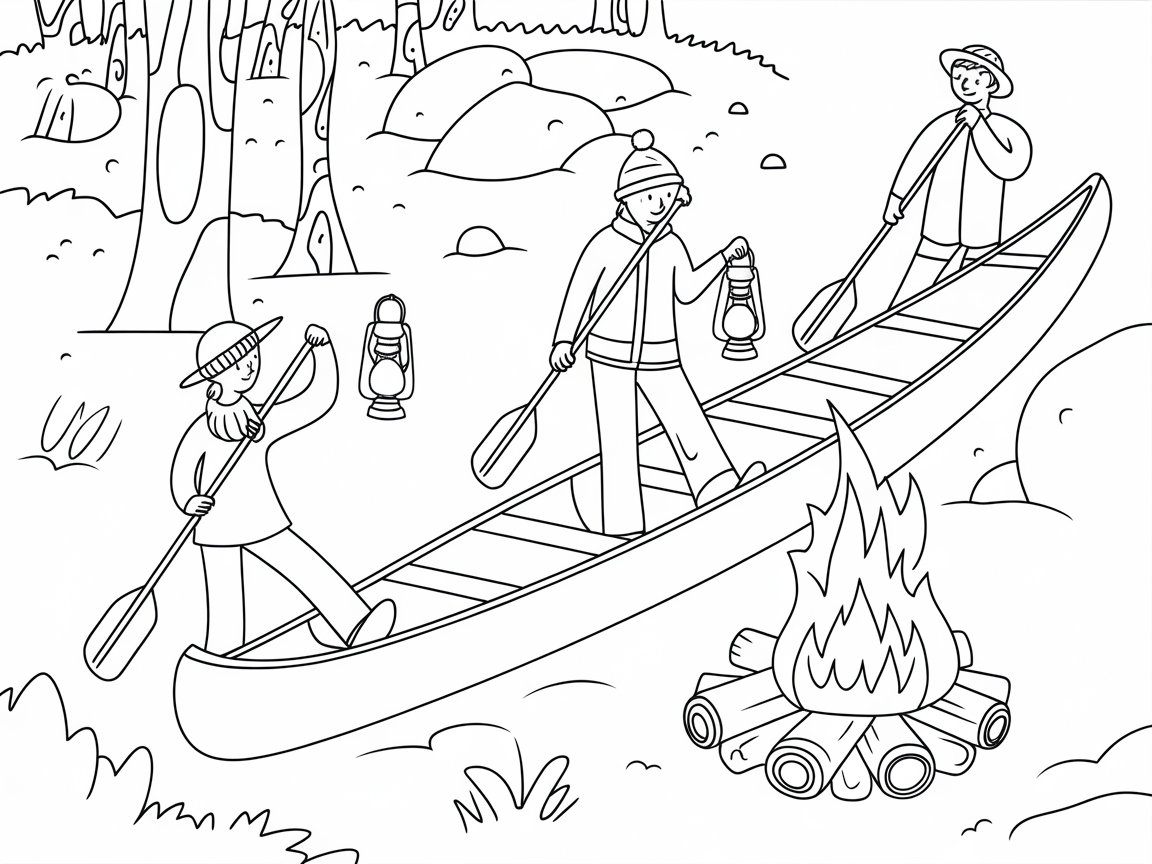 Canoe Adventure by the Campfire