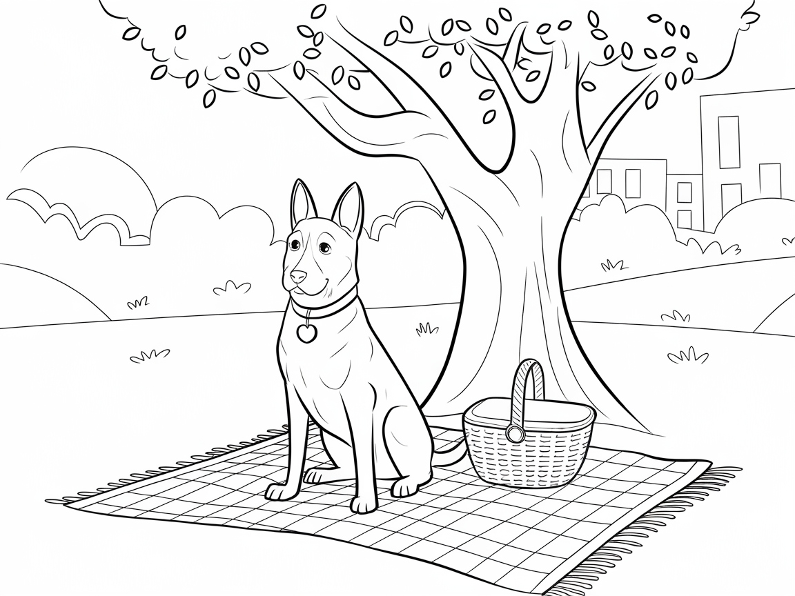 Picnic in the Park with a Belgian Malinois