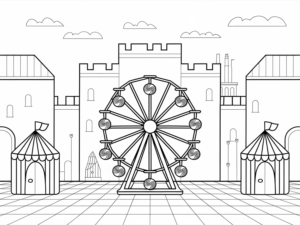 Step Right Up to This Whimsical Carnival Castle