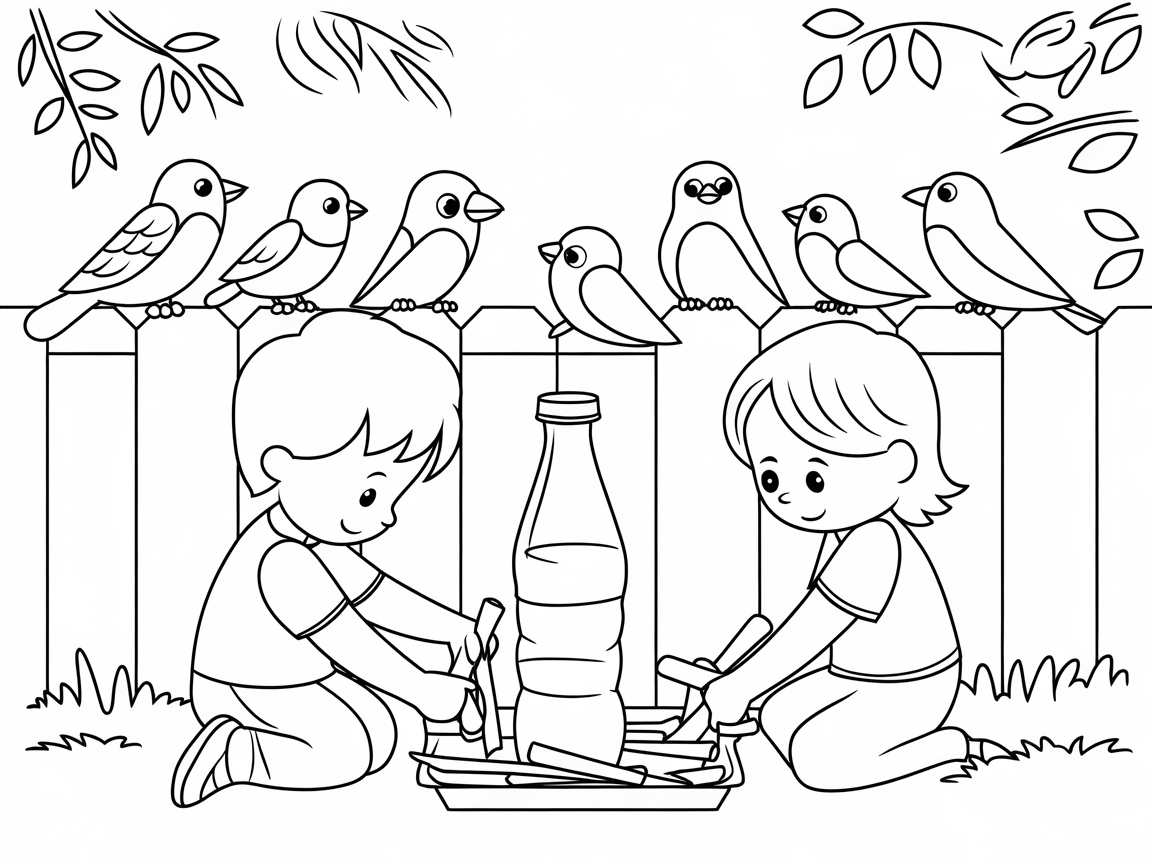 Creative Kids and DIY Bird Feeder Fun