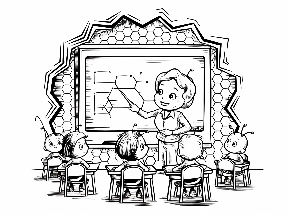 Dive into Learning with This Bee Classroom Scene