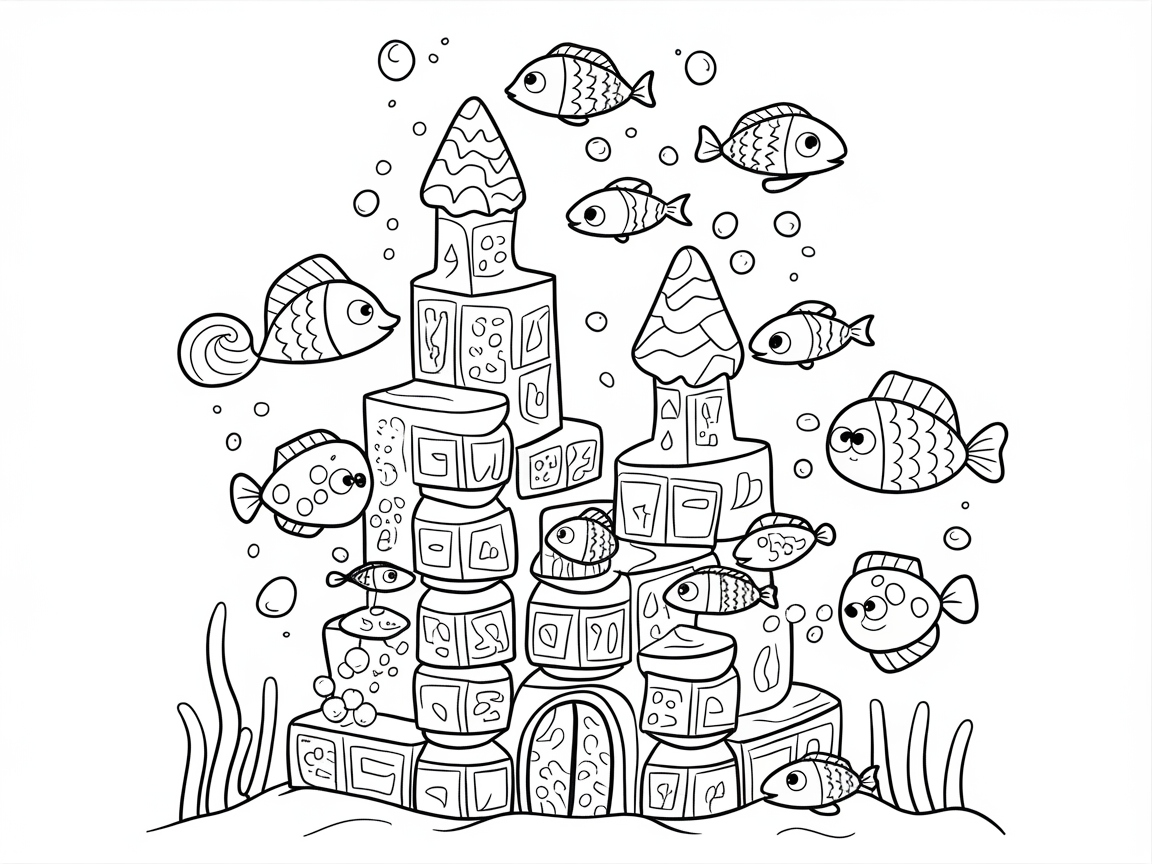 Dive into a Fantasy Candy Aquarium Castle