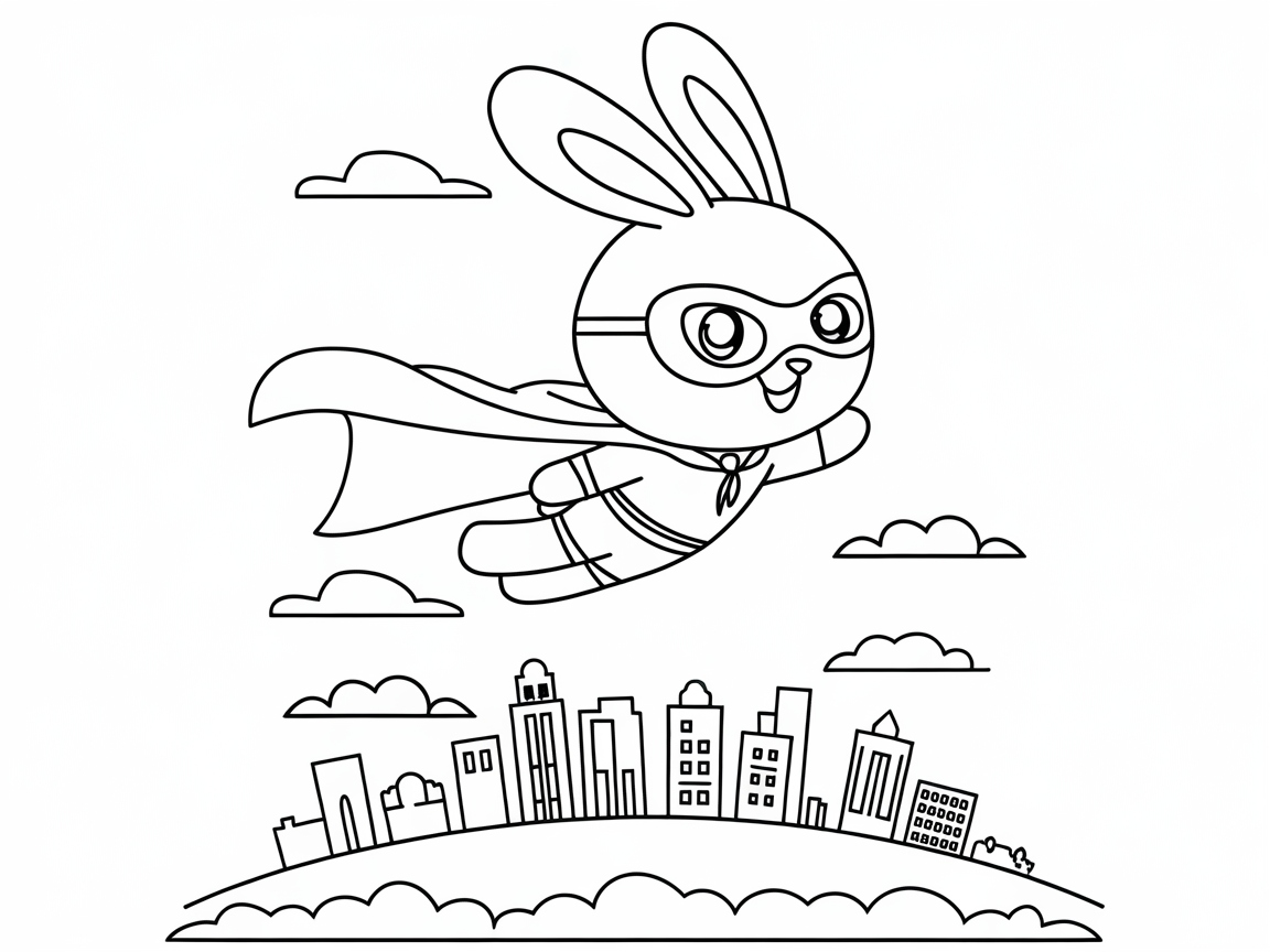 Soar Through Adventure with This Superhero Bunny