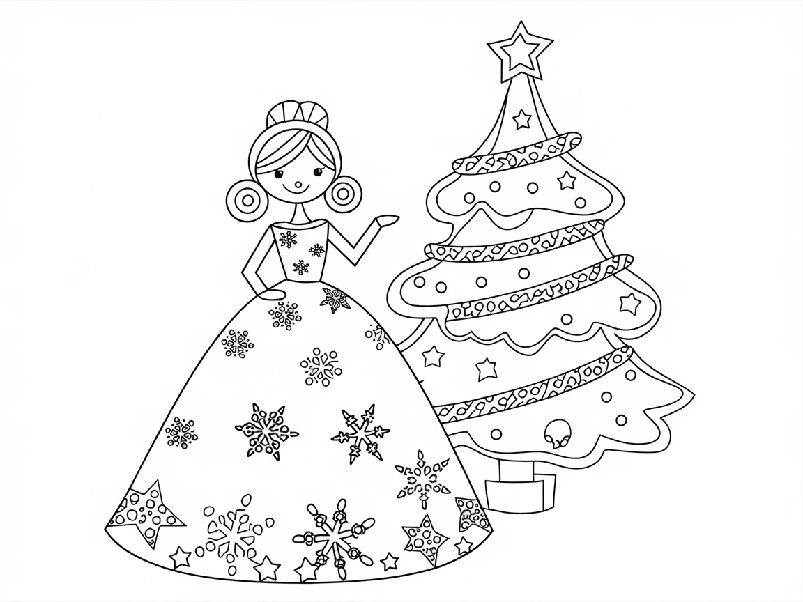 Celebrate Festively with This Holiday Snow Princess