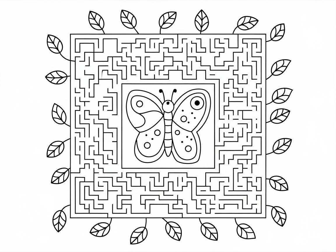 Maze Adventure with a Butterfly Twist