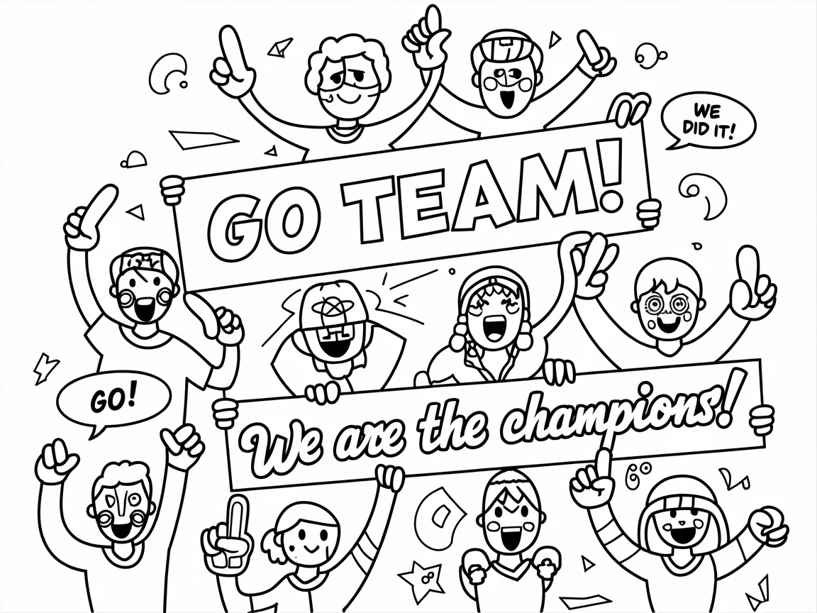 Get Ready to Cheer with This Energetic Crowd Scene