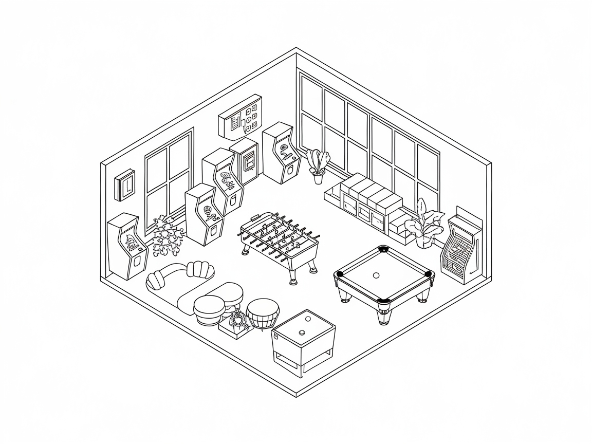 Unleash Fun in This Interactive Game Room