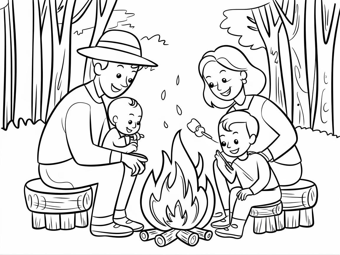 Family Fun Around the Campfire
