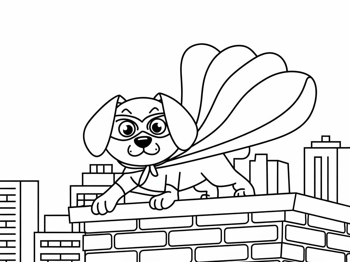 Super Beagle on Rooftop Adventure