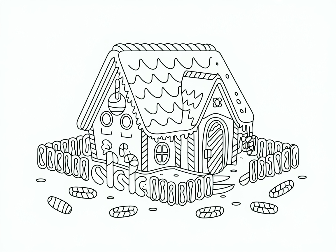 Whimsical Gingerbread House Delight