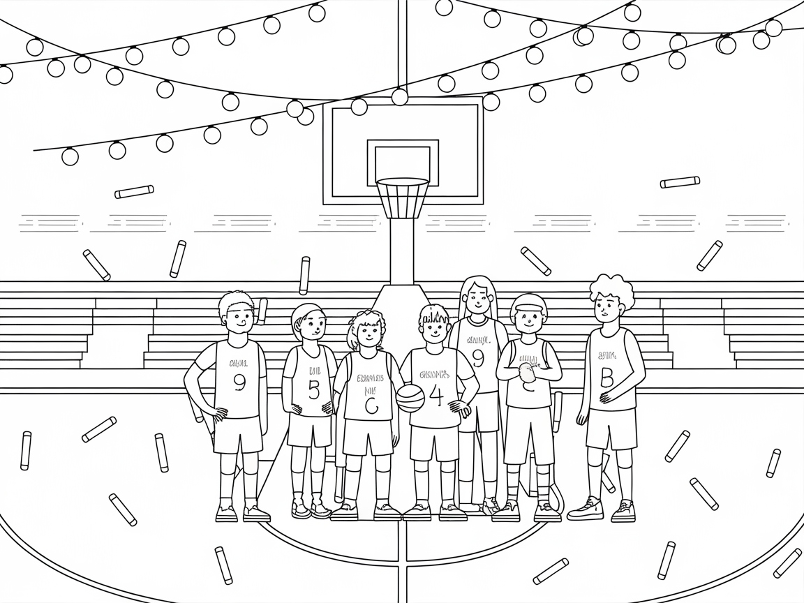 Illuminate the Game Night with This Festive Team Huddle