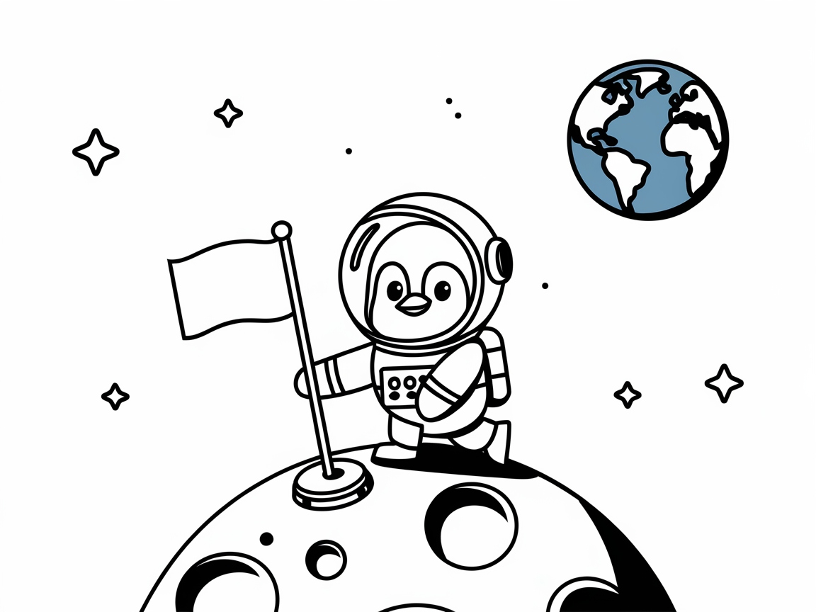 Blast Off with This Space-Exploring Penguin!