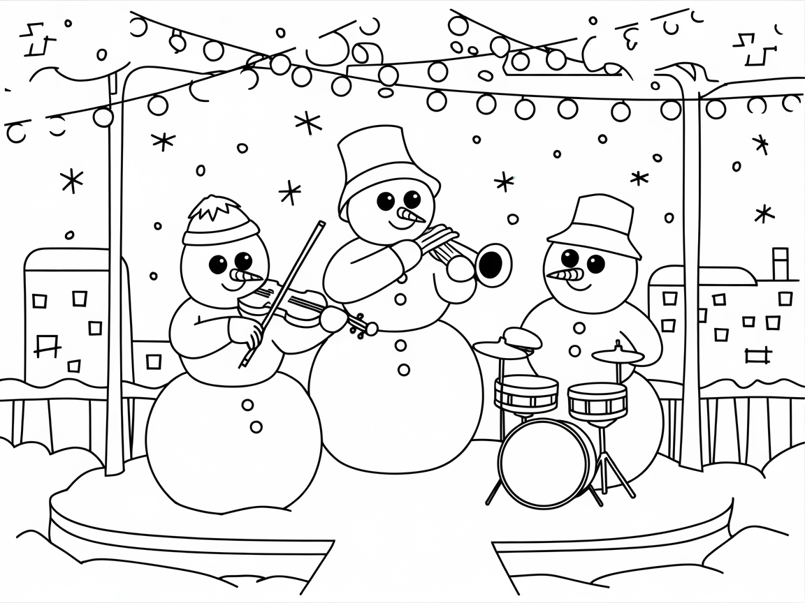 Join the Snowman Band for a Winter Concert
