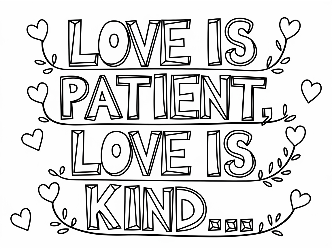 Love and Devotion: A Heartfelt Coloring Experience