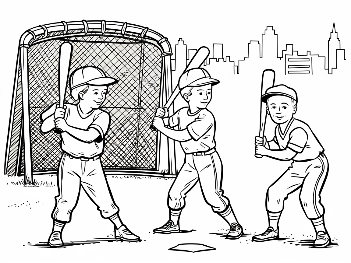 Step Up to the Plate with These Young Batters in Action