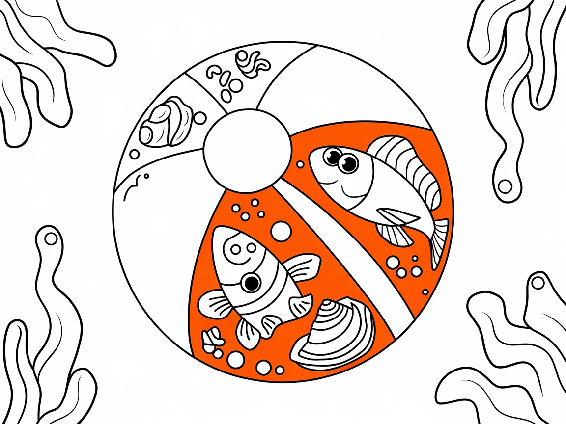 Explore an Underwater Beach Ball Adventure