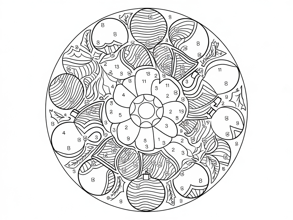 Dive into This Festive Ornament Mandala