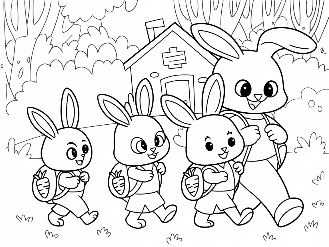 Back-to-School Bunny Adventure