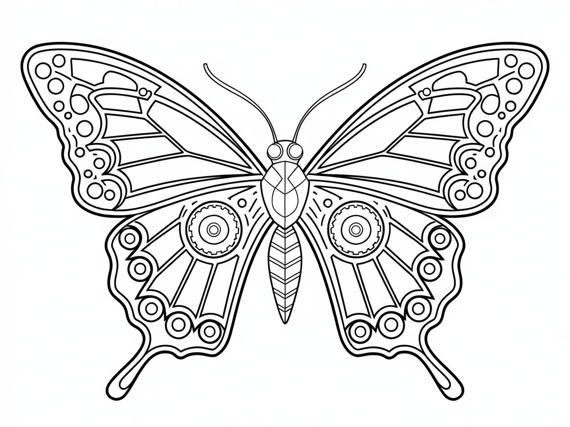 Intricate Steampunk Butterfly