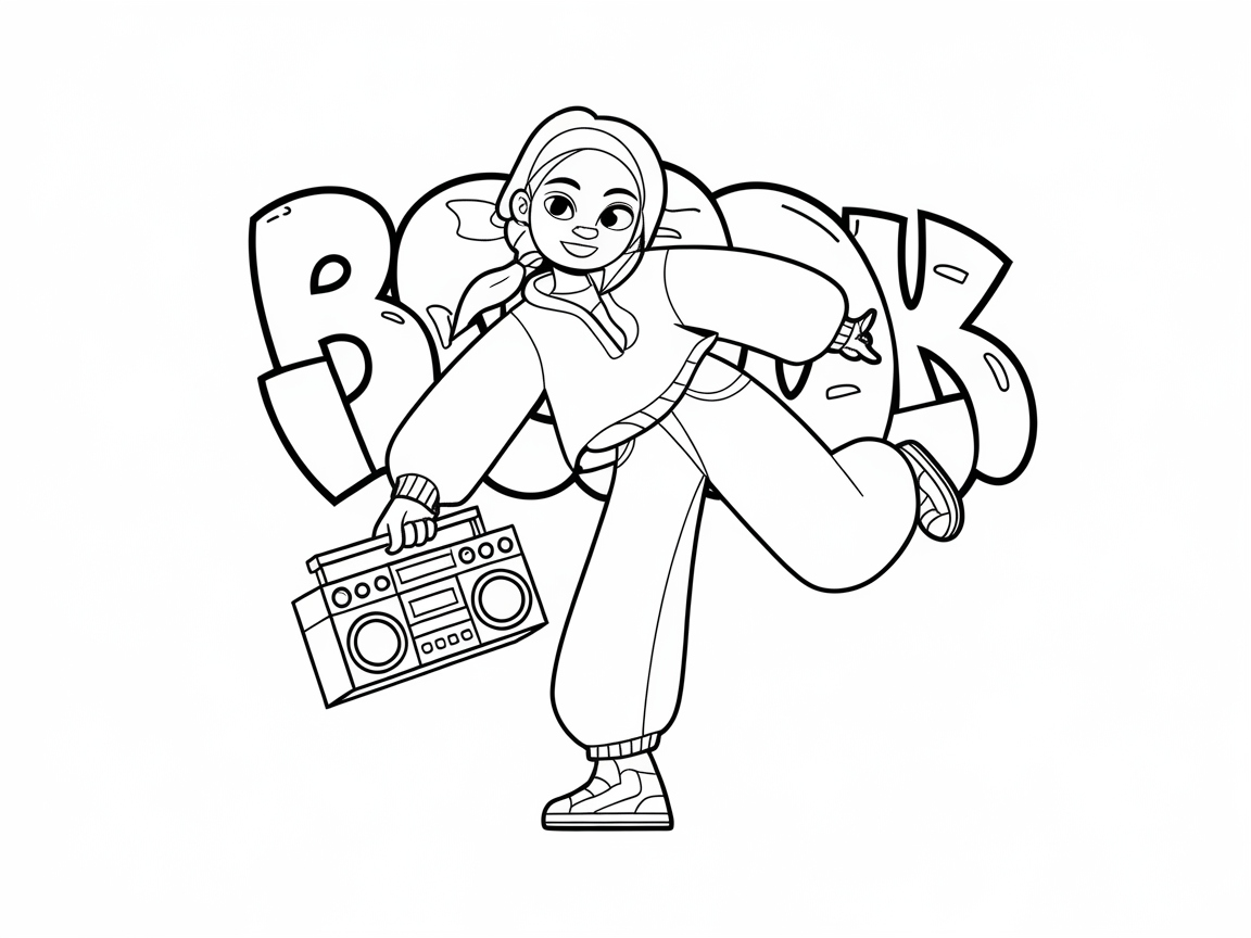 Hip-Hop Dancer Bringing the Beat