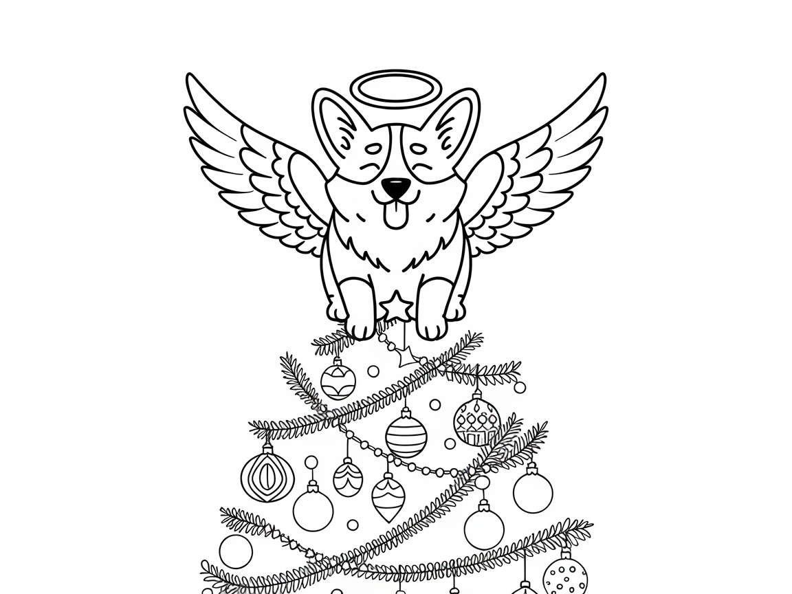 Decorate with a Corgi Angel on Your Christmas Tree