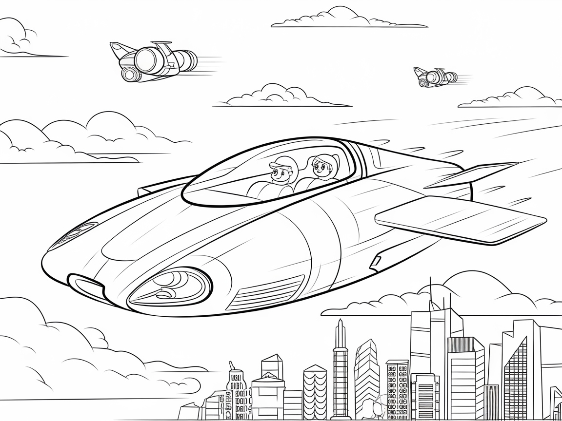 Fly High with This Futuristic Air Car Adventure