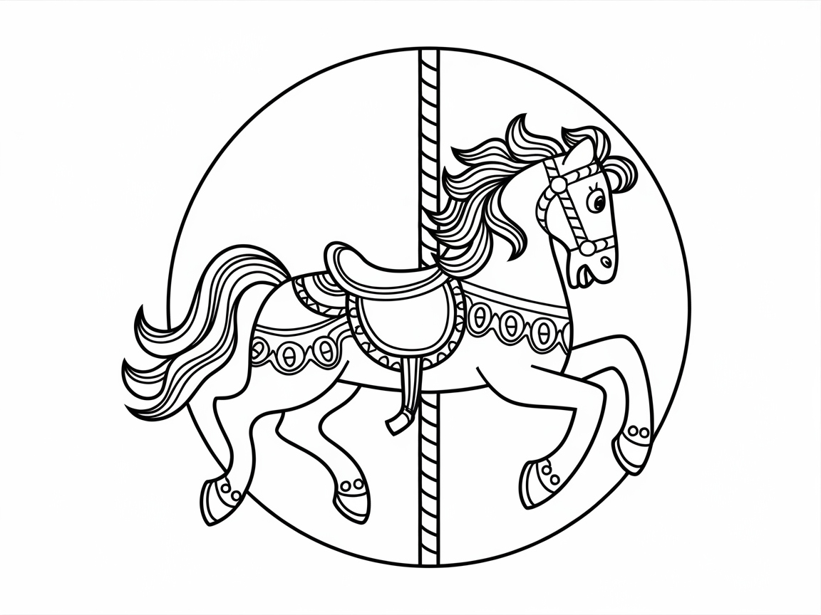 Jump onto This Whimsical Carousel Horse