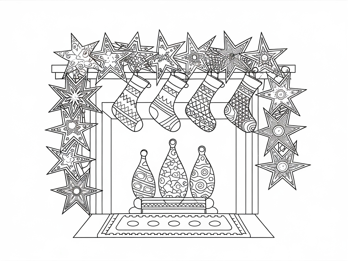 Bring Warmth to This Festive Fireplace Scene
