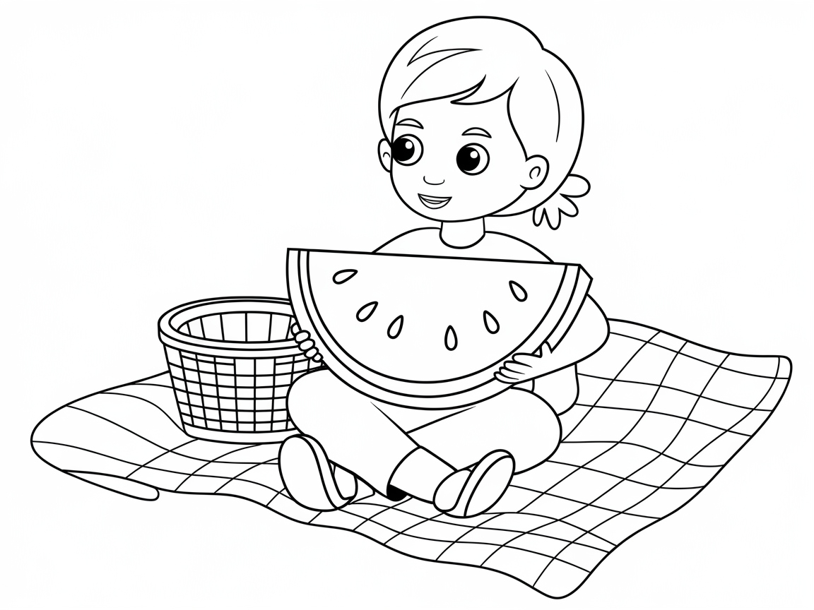 Savor Summer Vibes with This Watermelon Picnic Page