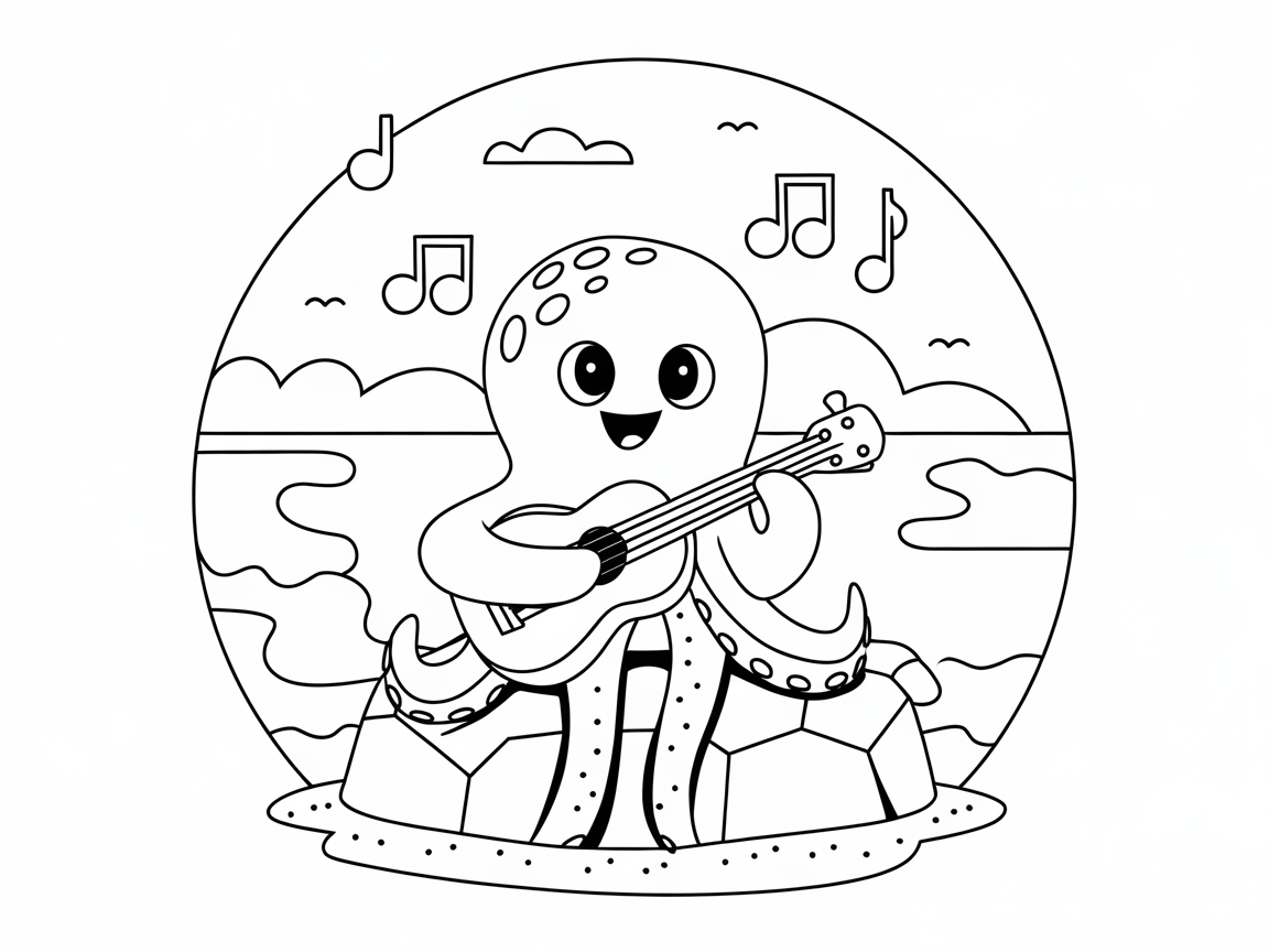 Jam with This Musical Octopus on the Beach