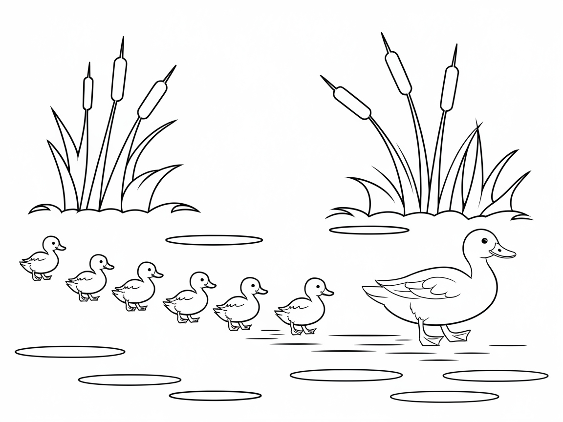 Waddle Along with This Adorable Duck Family