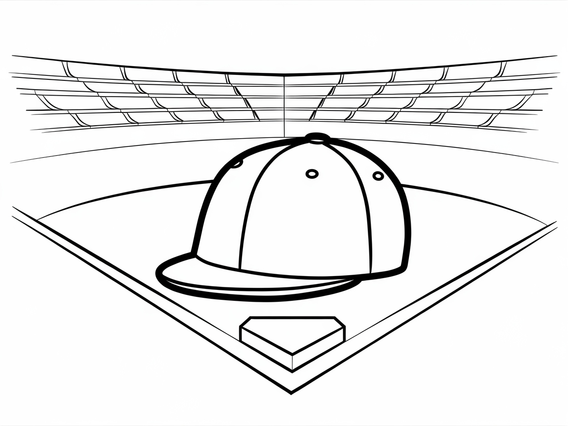 Step Up to the Plate with This Baseball Cap Scene