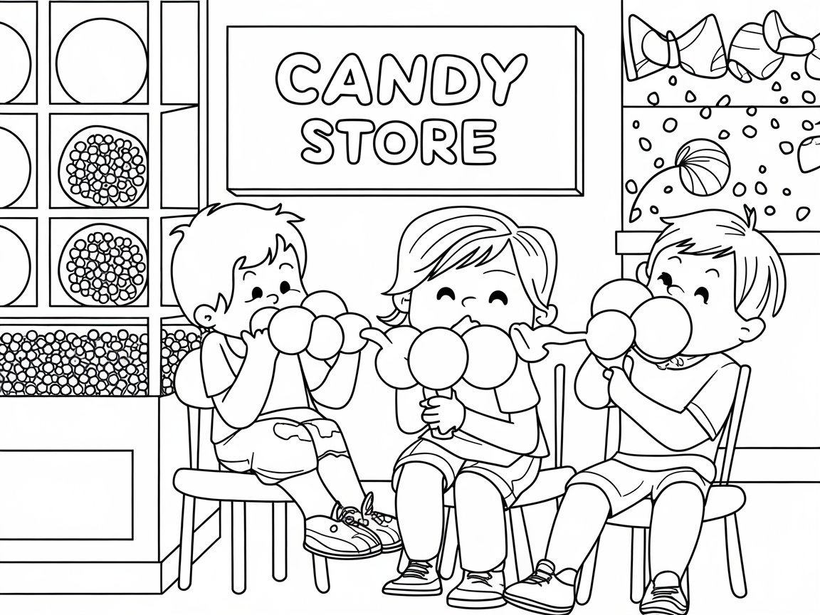 Lollipop Joy at the Candy Store