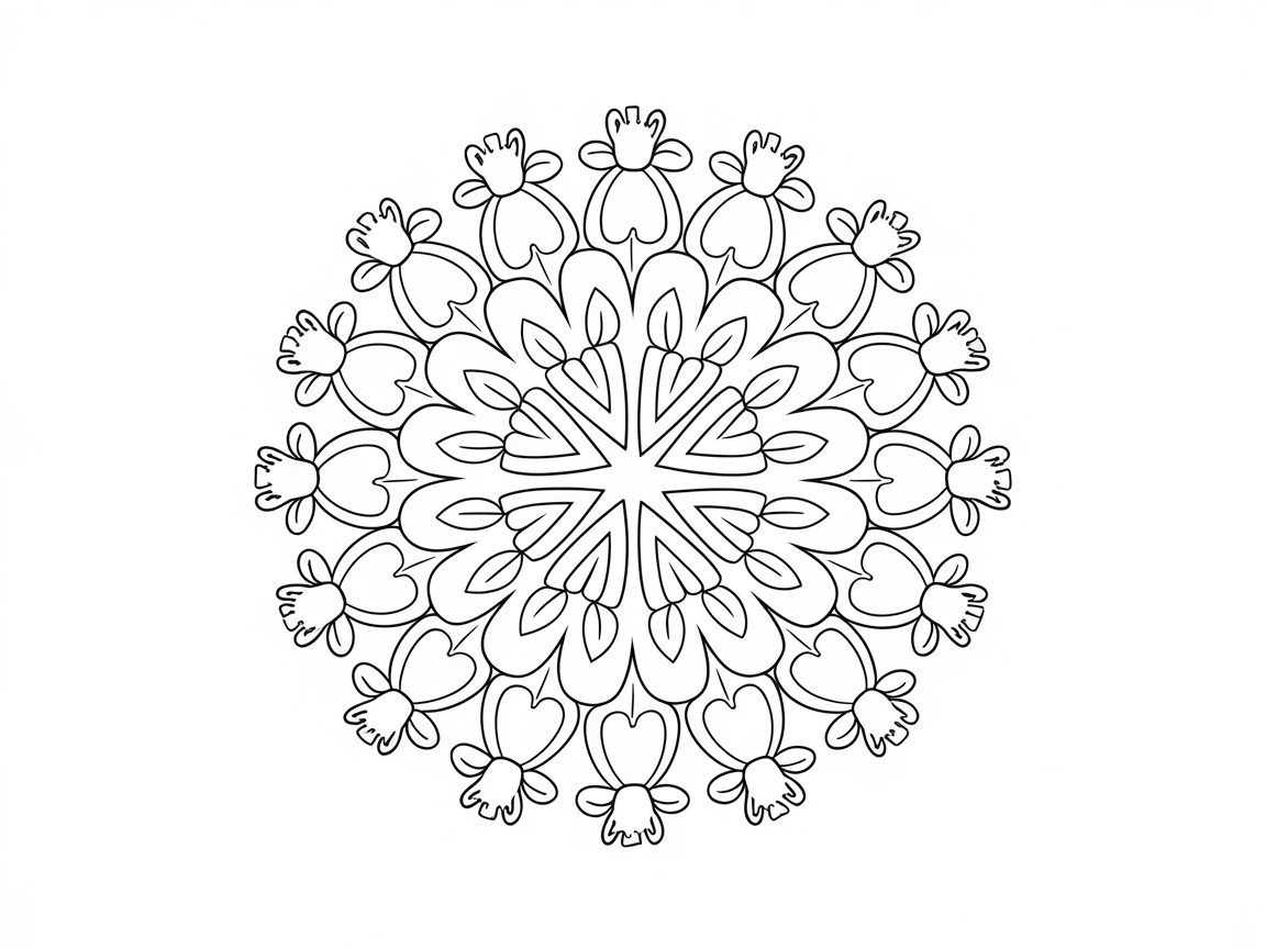 Symmetrical Butterfly Mandala for Creative Tranquility