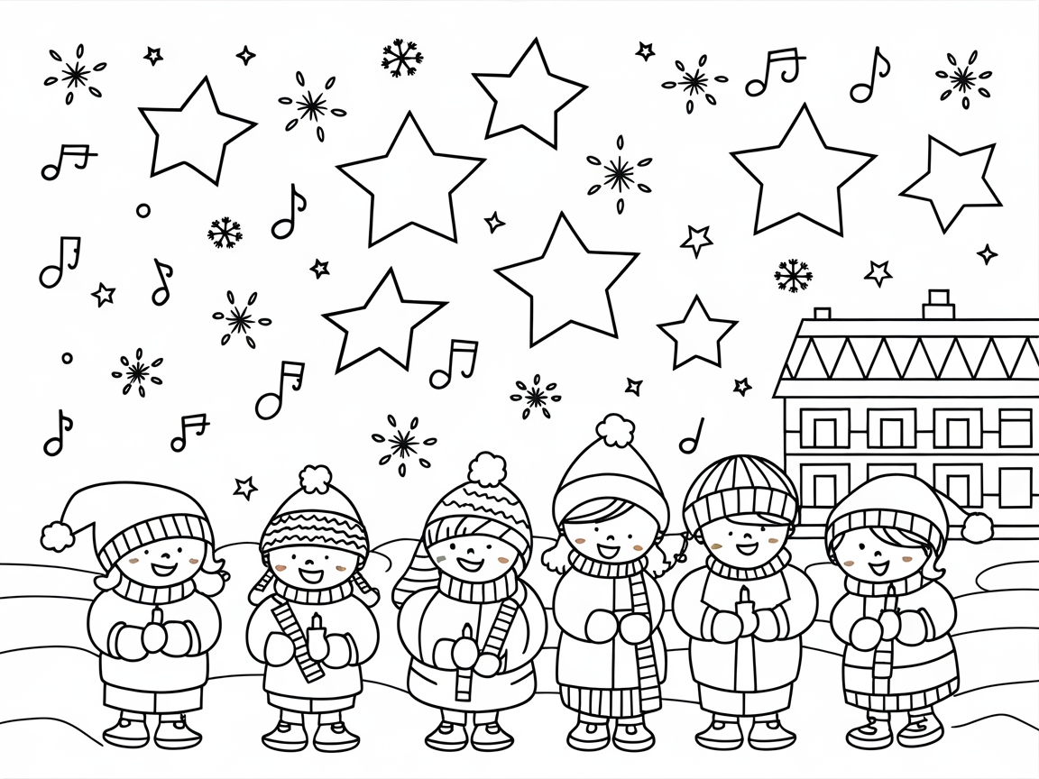 Bring Life to These Festive Caroling Stars