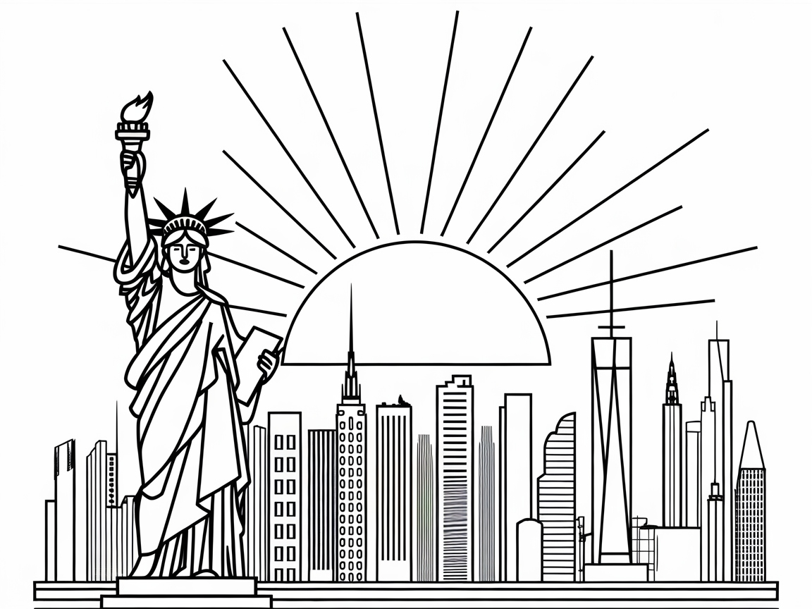 Color Your Way Through an Iconic Cityscape