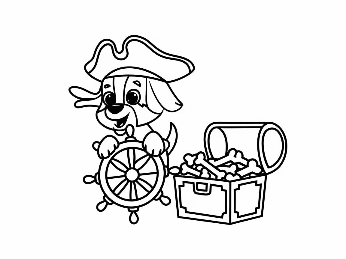 Ahoy Matey: Color This Pirate Puppy Adventure