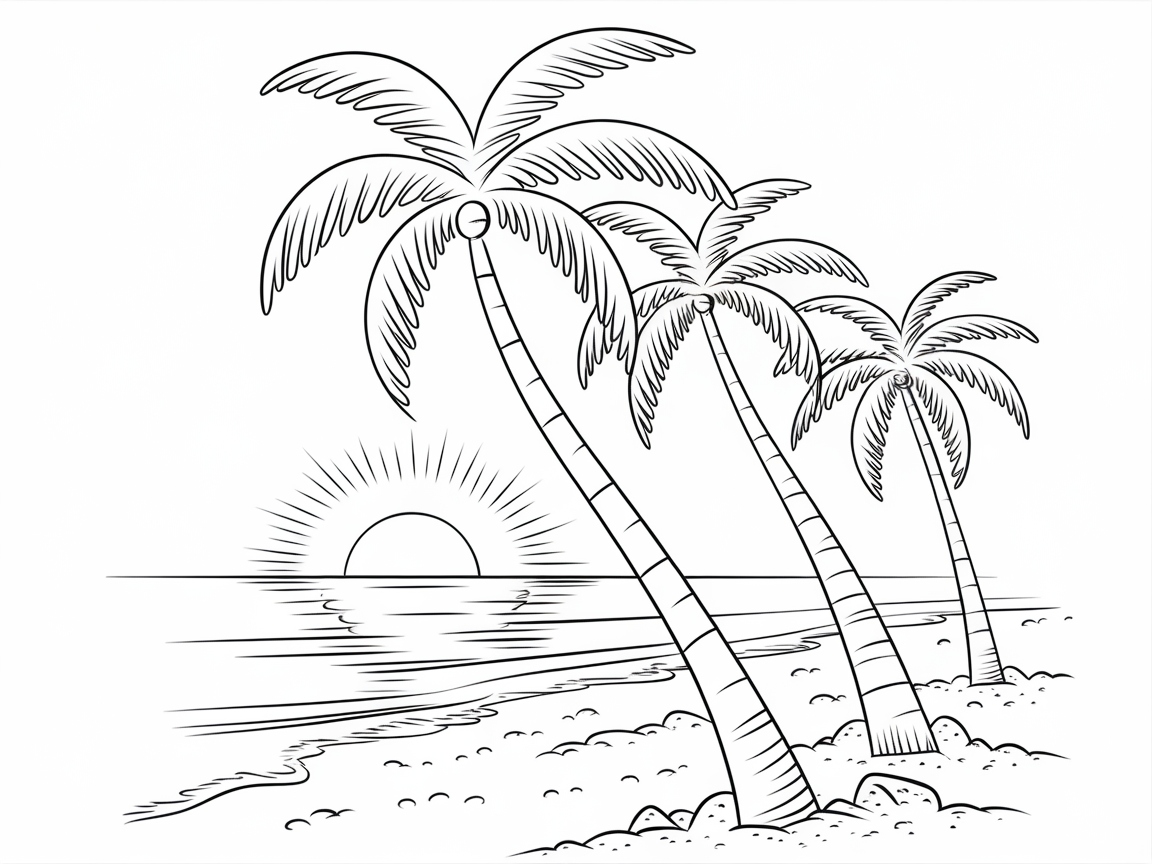 Capture the Tranquility with This Beach Sunset Scene