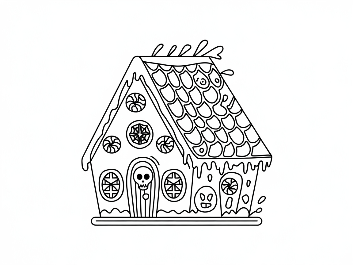Spooky Candy Cottage with a Sweet Twist